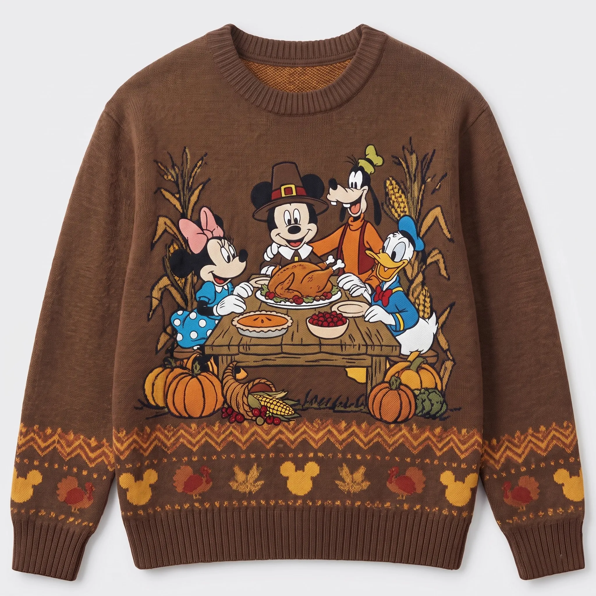 Vintage Mickey Fall Pumpkin Ugly Sweater-THK134839