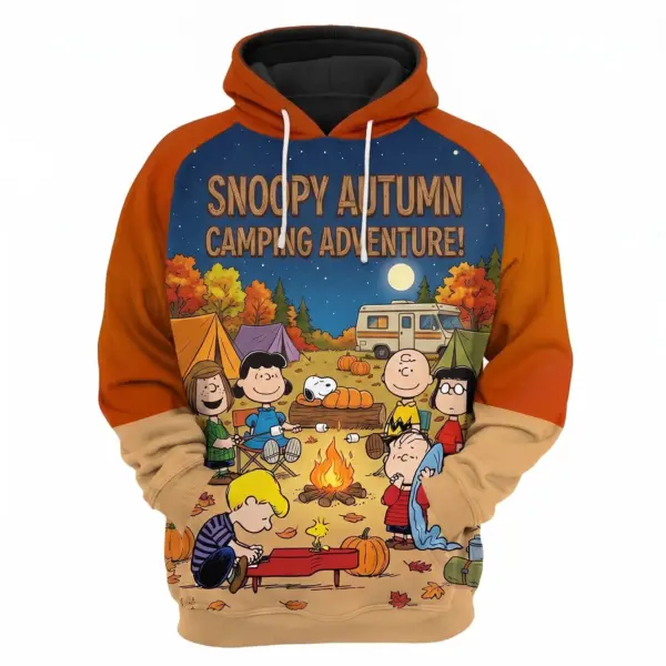 Snoopy Autumn Camping 3D Hoodie-THK134948
