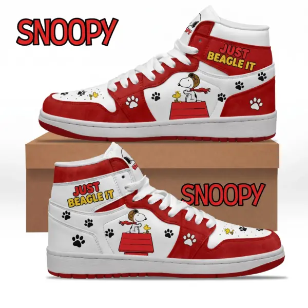 Snoopy Air Jordan High Top Shoes-THK135293