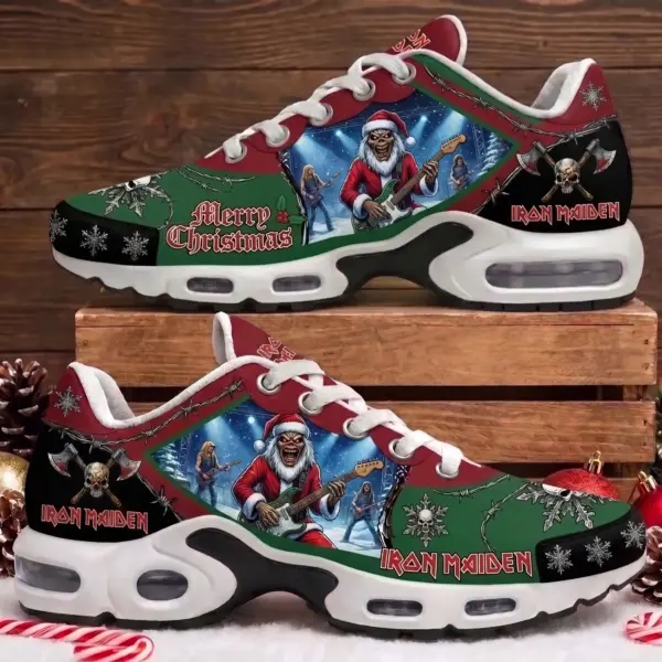Iron Maiden Eddie Santa Merry Christmas Air Max Shoes