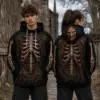 Freddy Krueger Skeleton 3D Hoodie-THK134435