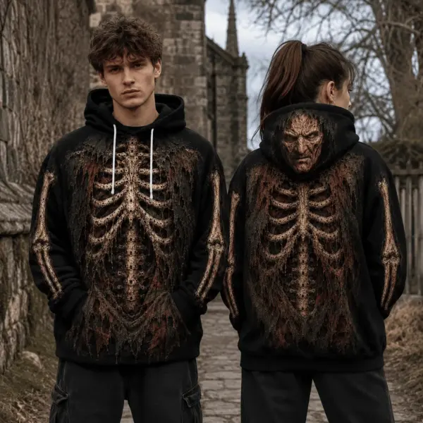 Freddy Krueger Skeleton 3D Hoodie-THK134435