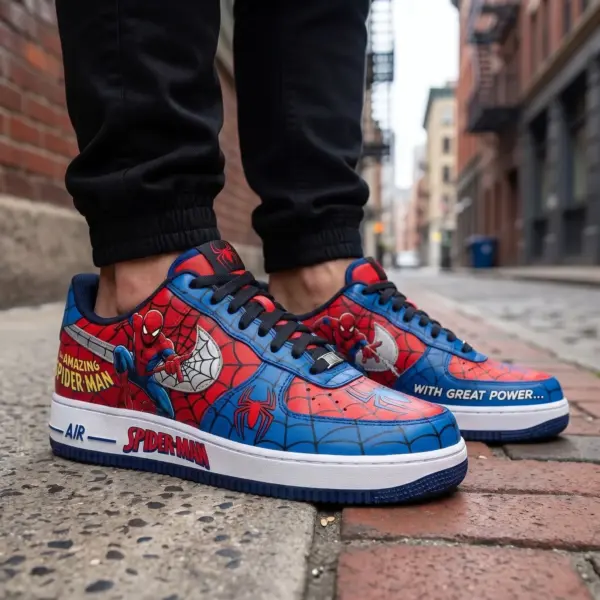 Spider-Man Air Low-Top Sneakers Shoes-THK134083 - Image 3