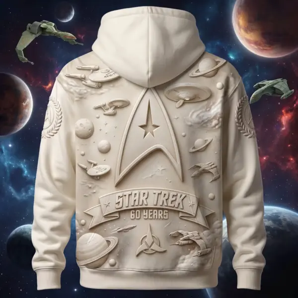 Alternative view of Personalized Star Trek 60th Anniversary Hoodie - THK134022