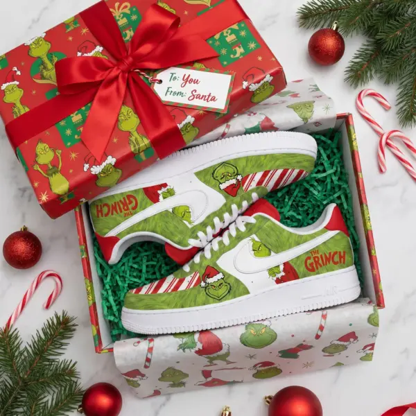 The Grinch Air Low-Top Sneakers Shoes-THK134438 - Image 3
