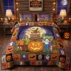 Scooby-Doo Haunted Pumpkin Quilt Bedding Set-THK134787