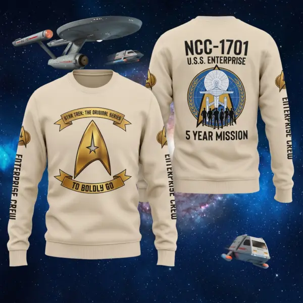 Star Trek Classic 1701 5-Year Mission Ugly Sweater-THK135227