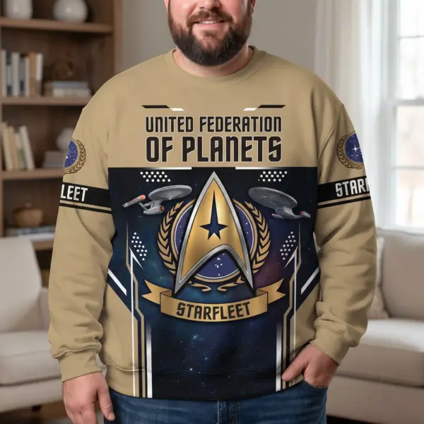 Alternative view of Star Trek Live Long Federation Sweatshirt-THK135222