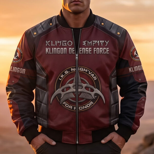 Alternative view of Klingon Empire Defense Force 3D Bomber Jacket-THK135339