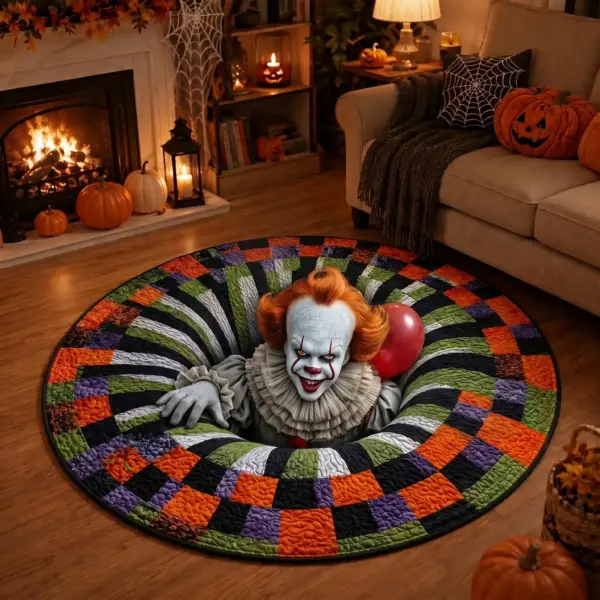 Pennywise Quilted Round Rug