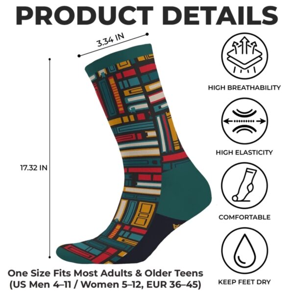 Alternative view of Personalized Snoopy Book Lover Socks