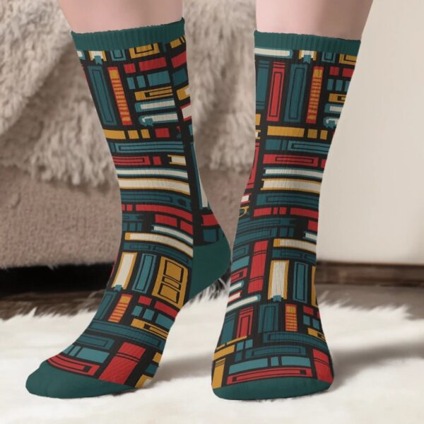 Personalized Snoopy Book Lover Socks - Image 4