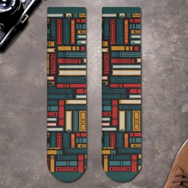 Personalized Snoopy Book Lover Socks - Image 3