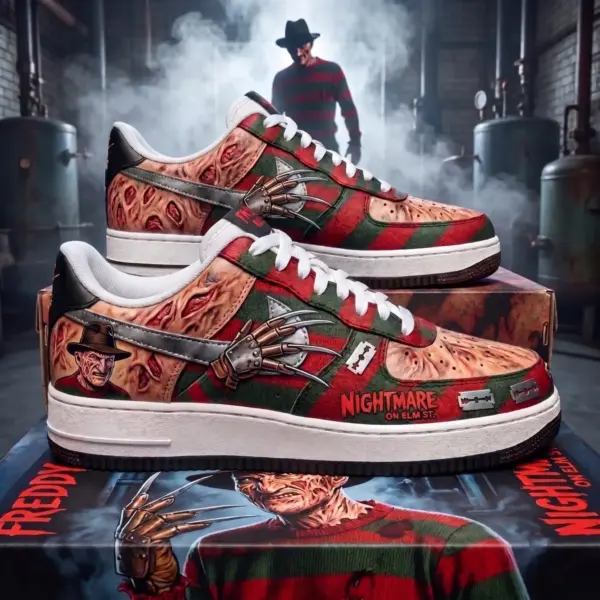 Alternative view of Freddy Krueger Halloween Air Low-Top Sneakers Shoes-THK134233