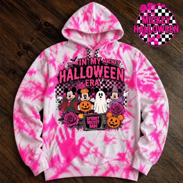 In My Spooky Era Pink Tie Dye Mickey Hoodie