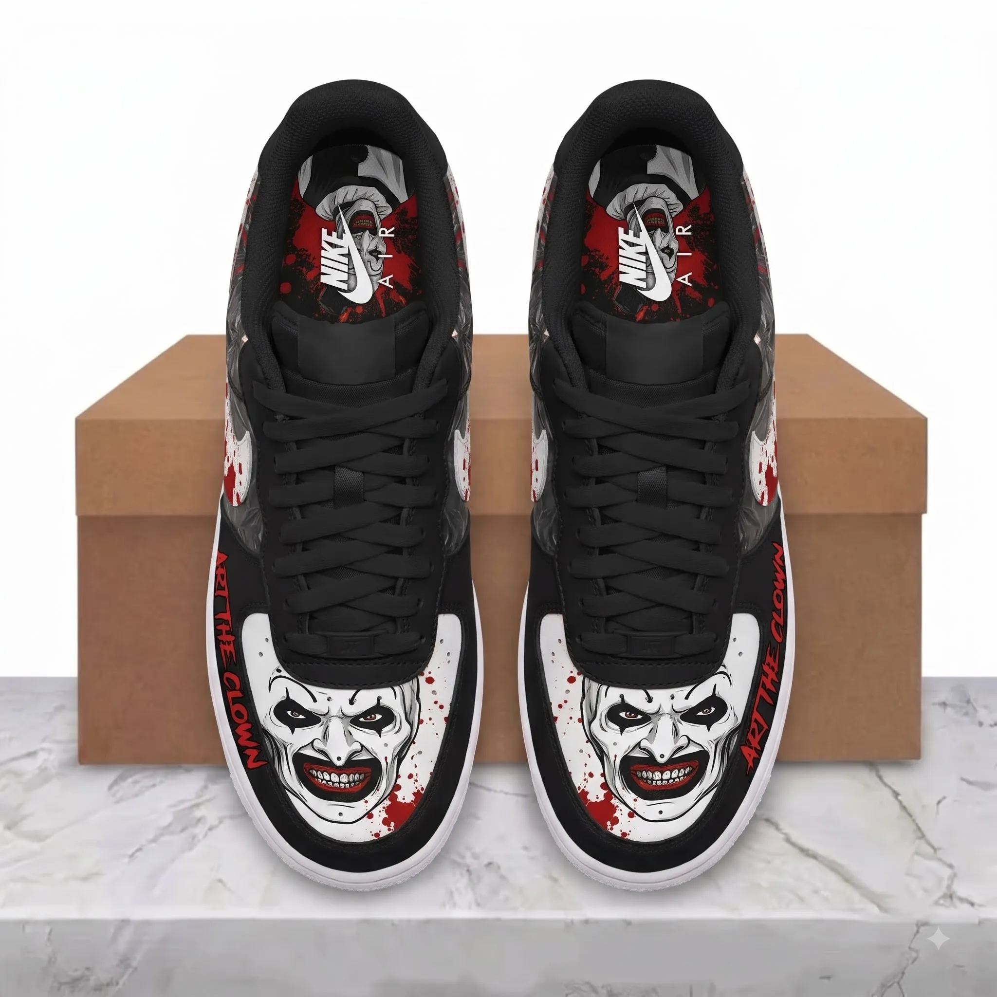 Art The Clown Halloween Air Low-Top Sneakers Shoes-THK134475 - Image 3