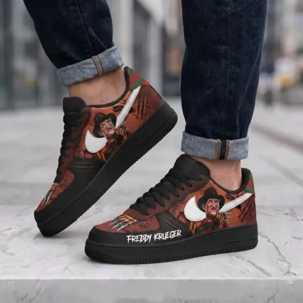 Alternative view of Freddy Krueger Halloween Air Low-Top Sneakers Shoes-THK134372