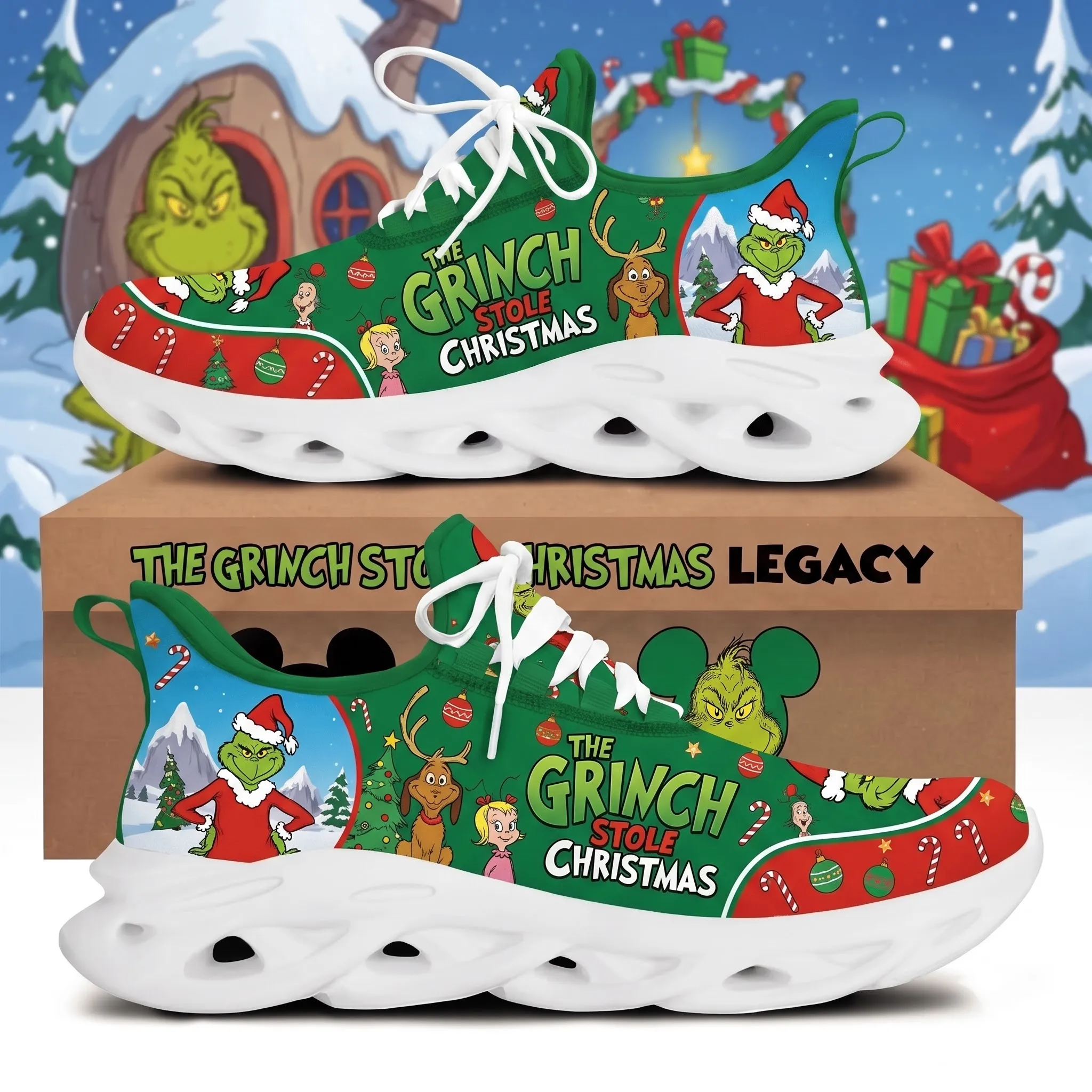 How The Grinch Stole Christmas Max Soul Shoes-THK134346