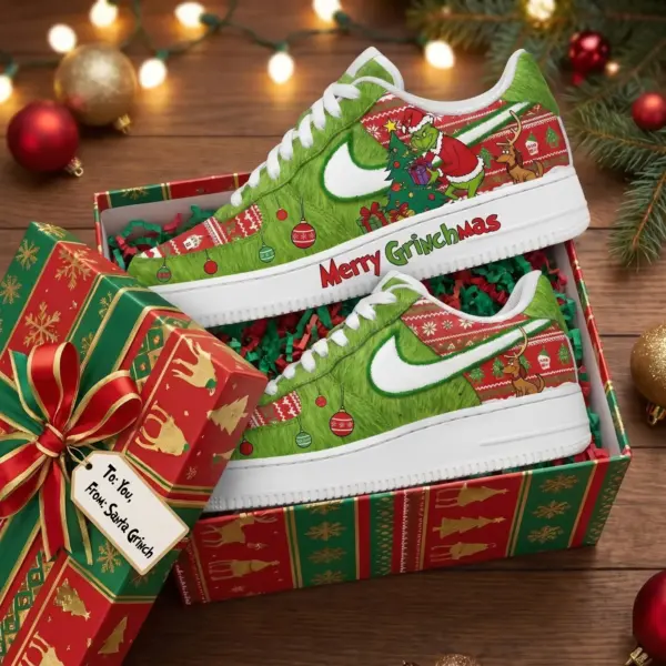 The Grinch Air Low-Top Sneakers Shoes-THK134421 - Image 3