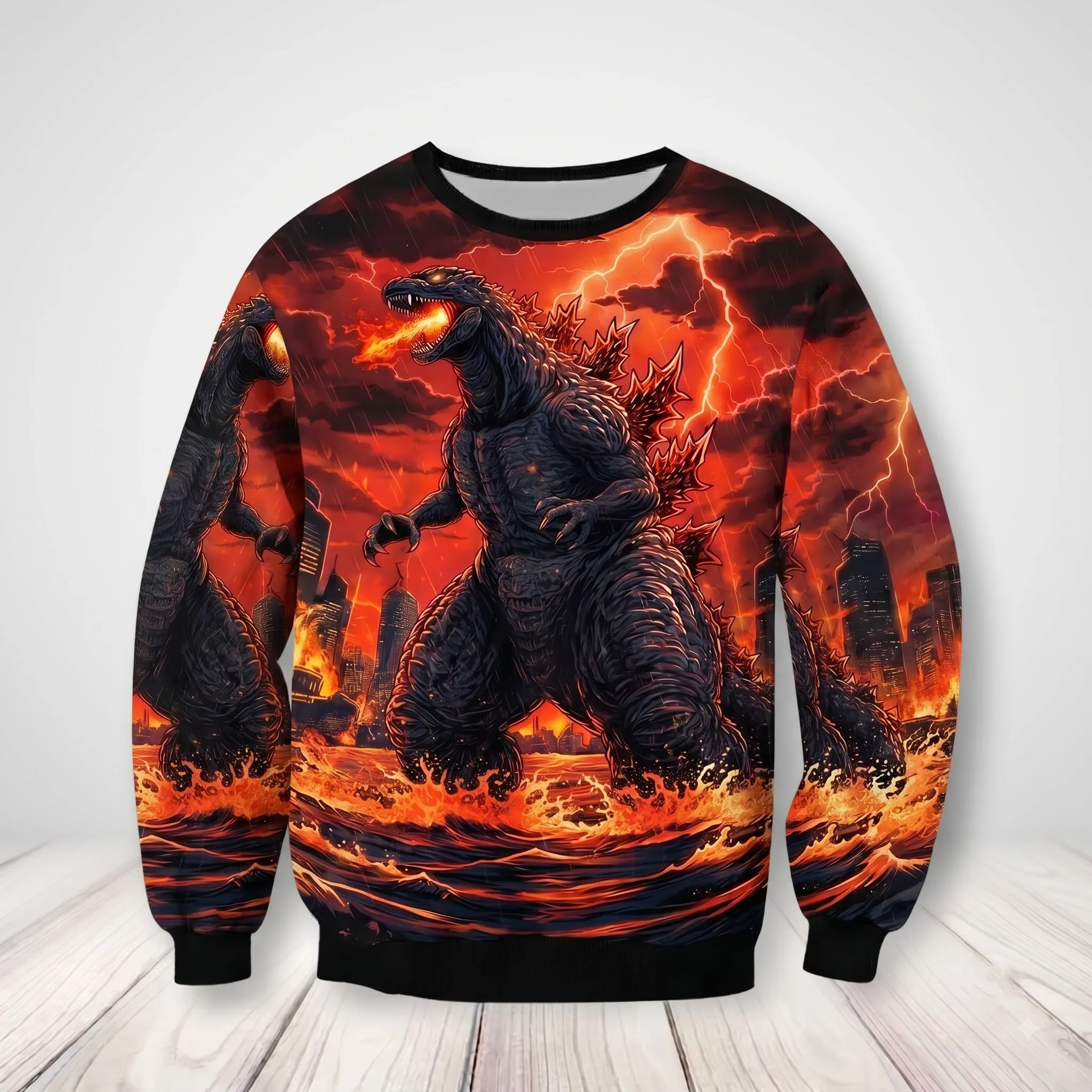 King of the Monsters Godzilla 3D T-Shirt-THK134152 - Image 4