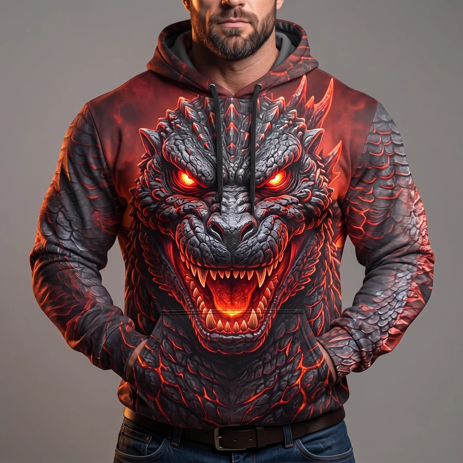 Burning Godzilla Kaiju 3D Apparel-THK134045