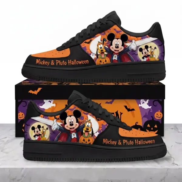 Vampire Mickey & Pluto Spooky Air Low-Top Sneakers Shoes