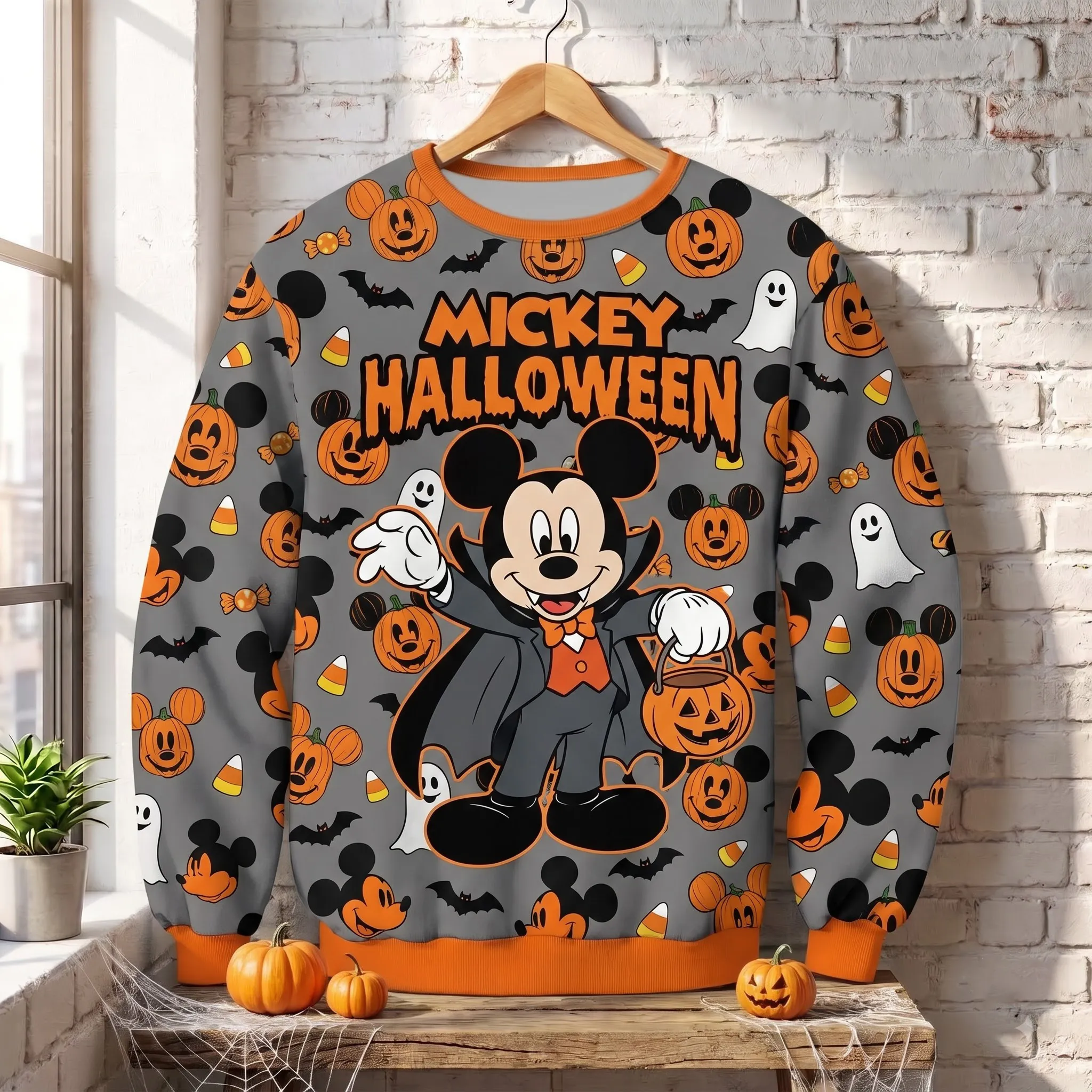 Mickey Halloween Unisex Sweatshirt-THK134238
