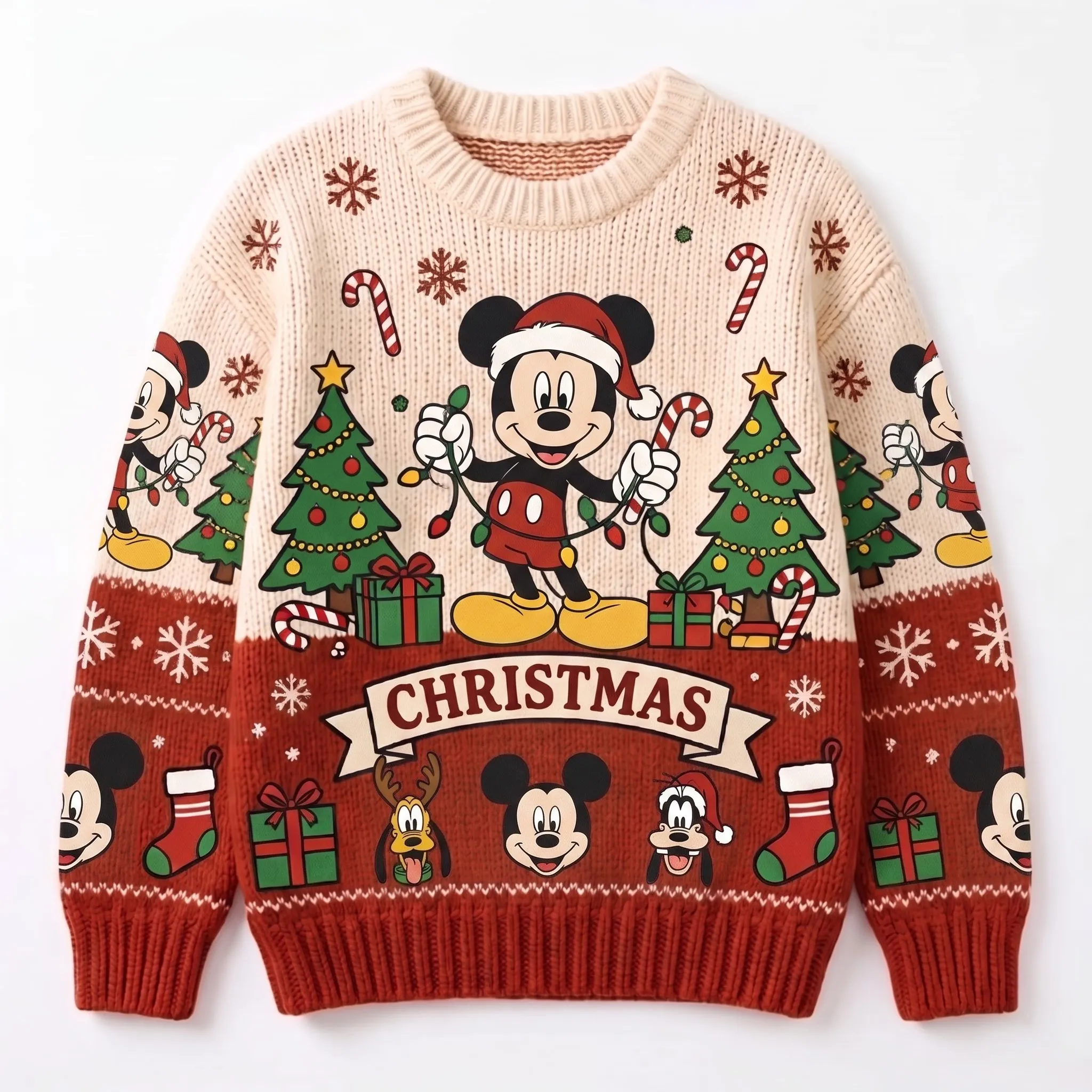 Mickey Mouse Merry Christmas Ugly Sweater-THK134292