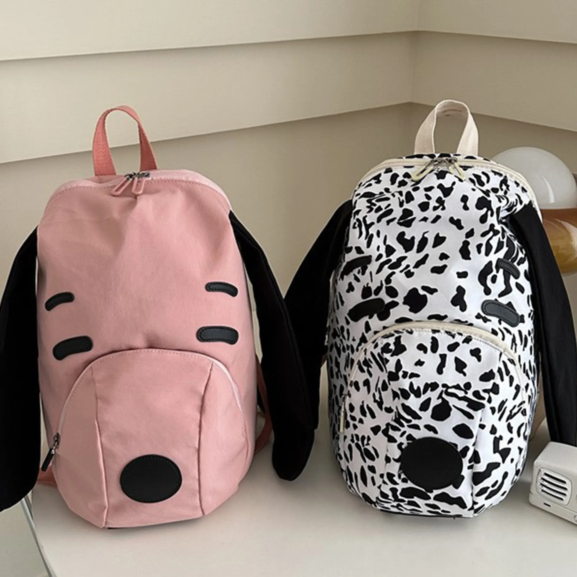 Peanuts Snoopy Face Floppy Ears Canvas Backpack - Image 2