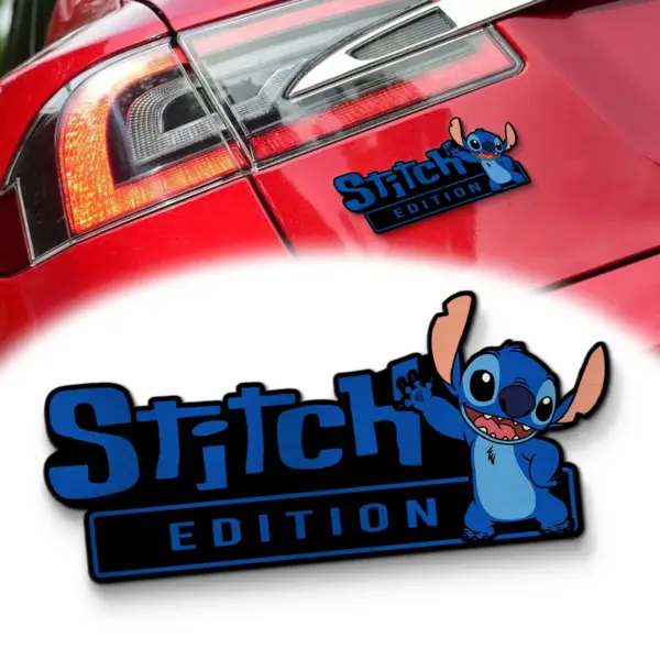 Stitch Experiment 626 Edition 3D Inlayed Car Name Badge-THK134513
