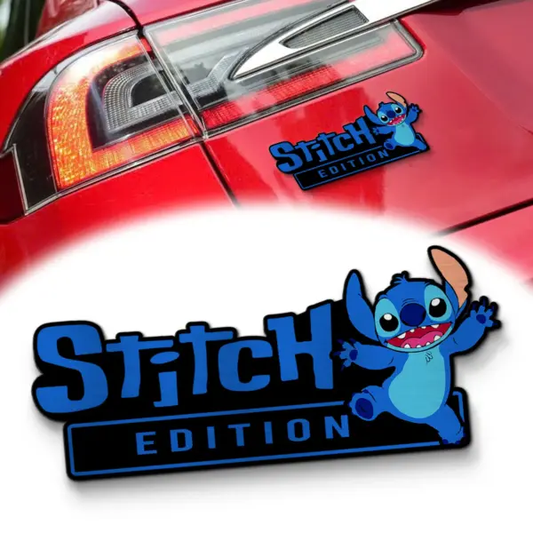 Stitch Experiment 626 Edition 3D Inlayed Car Name Badge-THK134524