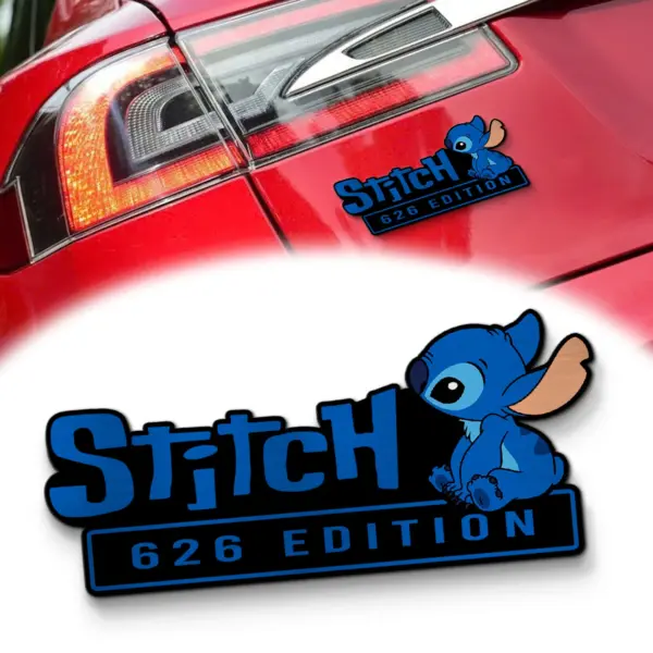 Stitch Experiment 626 Edition 3D Inlayed Car Name Badge-THK134509