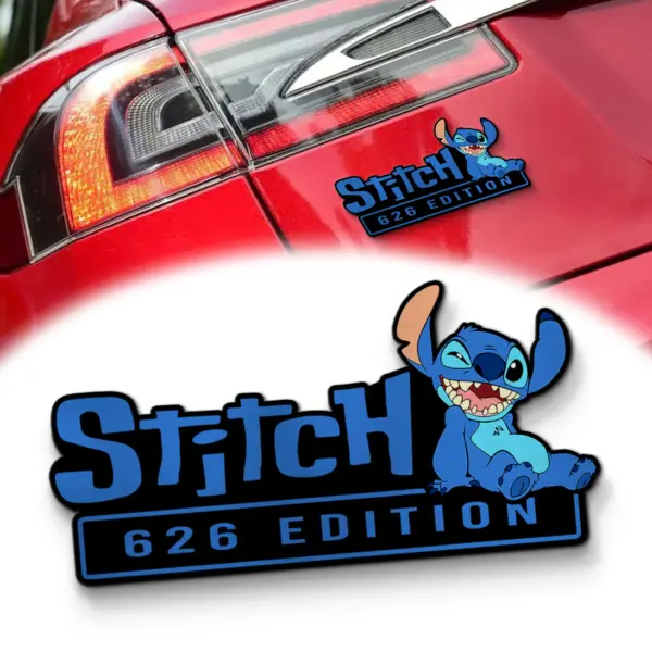 Stitch Experiment 626 Edition 3D Inlayed Car Name Badge-THK134505
