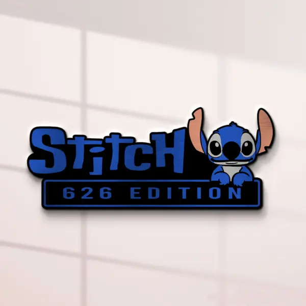Stitch Experiment 626 Edition 3D Inlayed Car Name Badge - Image 3