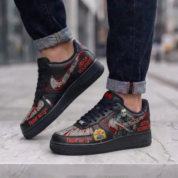Jason Voorhees Air Low-Top Sneakers Shoes-THK135158 - Image 3