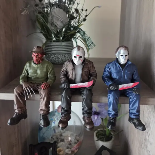 Jason Michael Freddy Horror Shelf Sitter 3D Figures