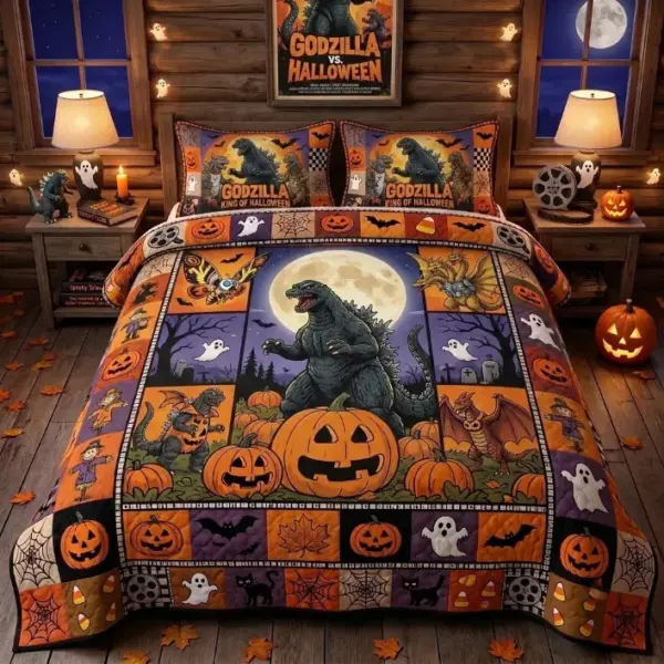 Godzilla Haloween Quilt Bedding Set-THK134778