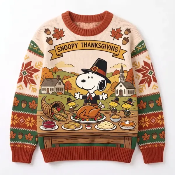 Snoopy Thanksgiving Ugly Sweater-THK134953