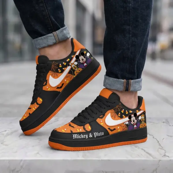 Alternative view of Spooky Mickey & Pluto Halloween Air Low-Top Sneakers Shoes