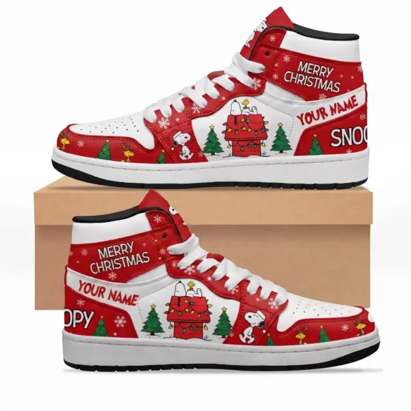 Christmas Snoopy Air Jordan High Top Shoes-THK135359