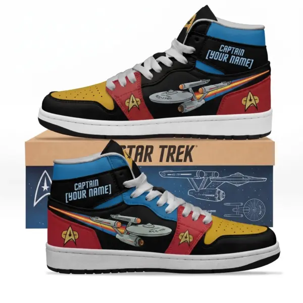 Personalized Star Trek Air Jordan High Top Shoes-THK135408