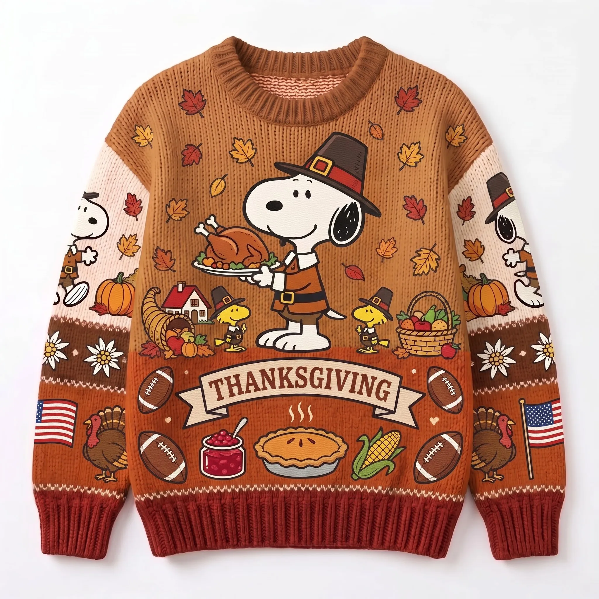 Snoopy Thanksgiving Ugly Sweater-THK134310