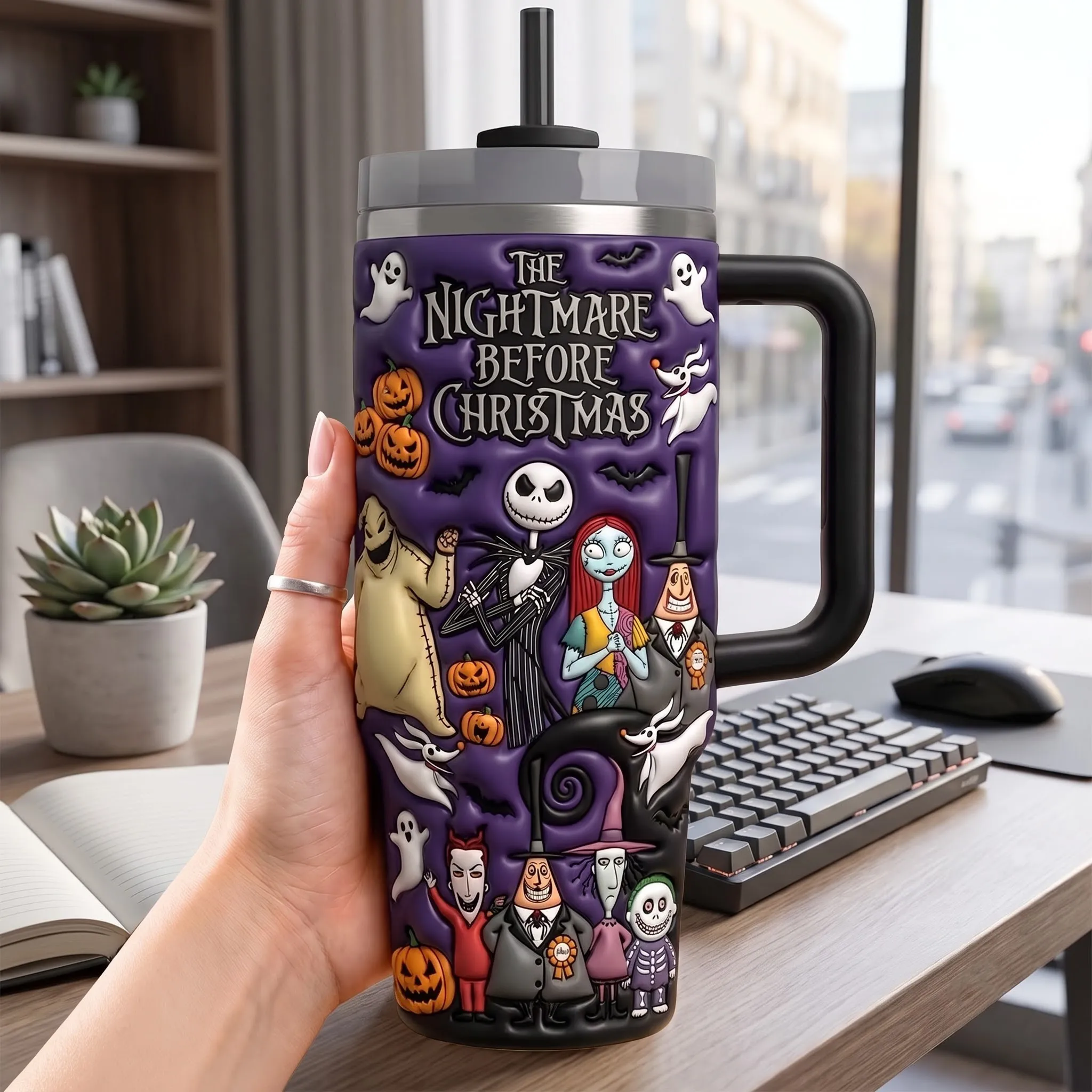 The Nightmare Before Christmas 40oz Stanley Tumbler-THK134545 - Image 2