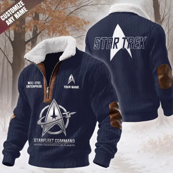 Personalized Star Trek Fleece Collar Sweater-THK135271