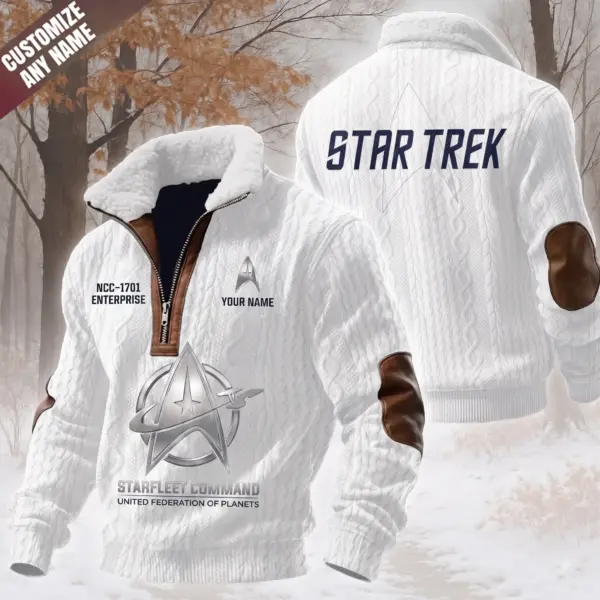 Personalized Star Trek Fleece Collar Sweater-THK135271 - Image 3