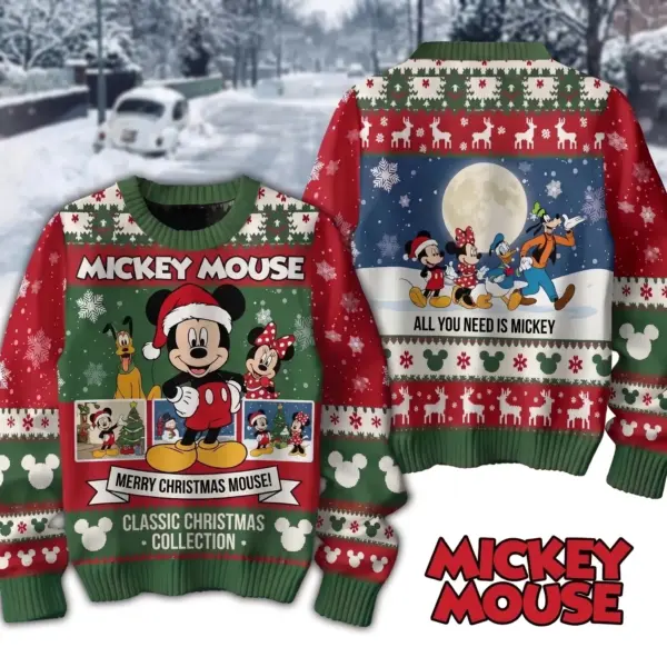 Mickey Mouse Merry Christmas Ugly Sweater-THK133566