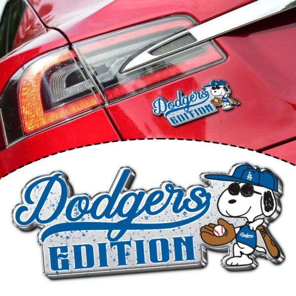 Los Angeles Dodgers Edition 3D Inlayed Car Name