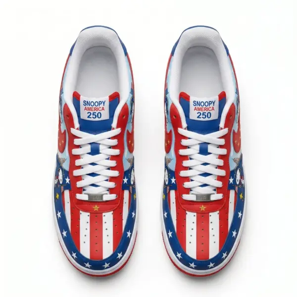 Alternative view of Snoopy 250 Years of America Air Low-Top Sneakers Shoes-THK131770