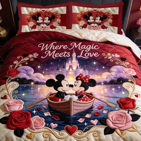 Personalized Mouse Quilt Bedding Set-THK136622