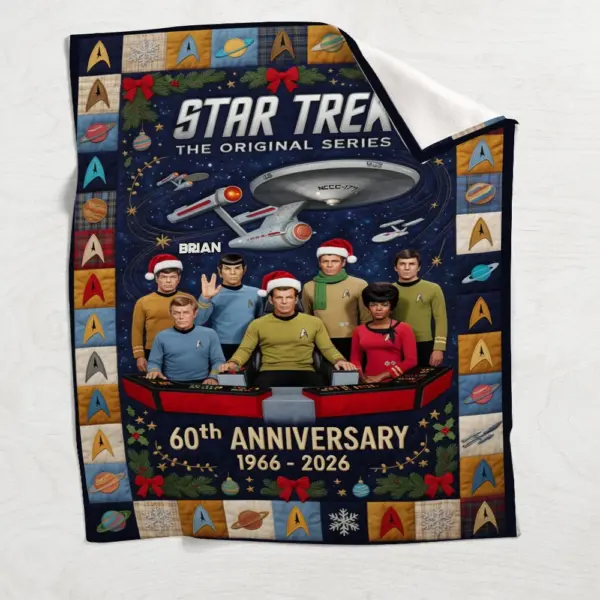 Personalized Star Trek 60th Anniversary Fleece Blanket-THK136840 - Image 3